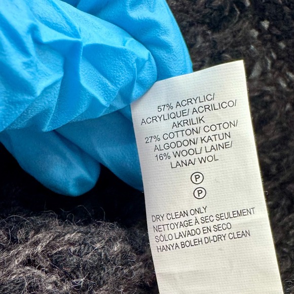 Women's Long Sleeve Brown Wool Blend Pullover Knit Sweater XL  Academia Cozy - Picture 4 of 9